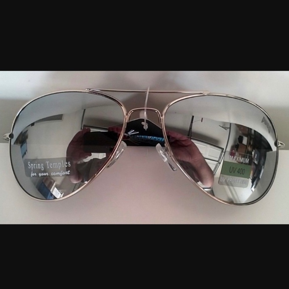 PUGS Metal Aviator Sunglasses- NEW